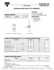 SUM18N25-165 datasheet pdf Vishay