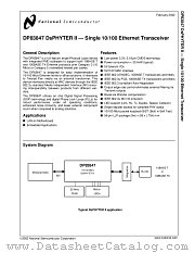 DP83847ALQA56A datasheet pdf National Semiconductor