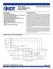 IDT74FCT162501CTPV8 datasheet pdf IDT