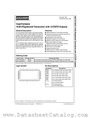 74ACTQ16543SSCX datasheet pdf Fairchild Semiconductor