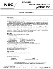 UPD63335 datasheet pdf NEC