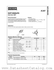 SGP13N60UFDTU datasheet pdf Fairchild Semiconductor