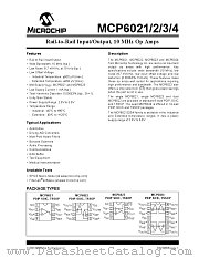 MCP6022T-I/SN datasheet pdf Microchip