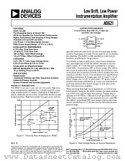 AD621ARZ-RL datasheet pdf Analog Devices
