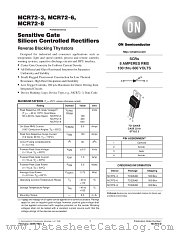 MCR72-8T datasheet pdf ON Semiconductor