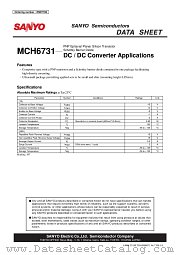 MCH6731 datasheet pdf SANYO
