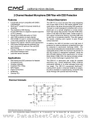 CM1412-03CS datasheet pdf California Micro Devices Corp