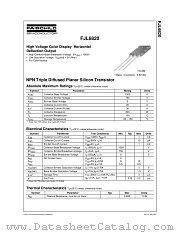 FJL6820TU datasheet pdf Fairchild Semiconductor