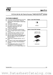 M41T11M6E datasheet pdf ST Microelectronics