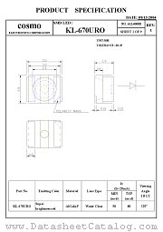KL670URO datasheet pdf Cosmo Electronics