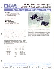 HDS-1250ATM datasheet pdf Analog Devices