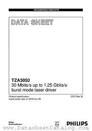 TZA3050 datasheet pdf Philips