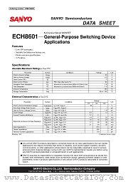 ECH8601 datasheet pdf SANYO
