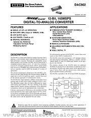 DAC902U/1KG4 datasheet pdf Texas Instruments