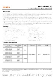 HY57V561620B(L)T-8(I) datasheet pdf Hynix Semiconductor
