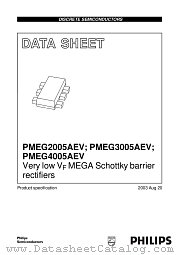 PMEG4005AEV datasheet pdf Philips