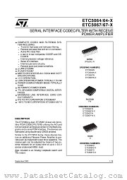 ETC5067D/C013TR datasheet pdf ST Microelectronics