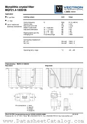 MQF21.4-1800/06 datasheet pdf Vectron