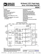 AD5384BBC-3REEL7 datasheet pdf Analog Devices