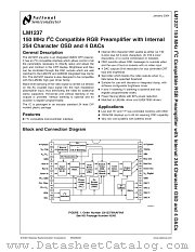 LM1237BAAF/NA datasheet pdf National Semiconductor