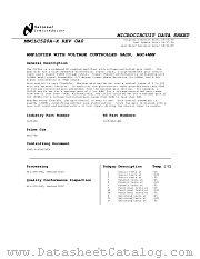5962-9169401MCA datasheet pdf National Semiconductor