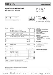 DSSK28-0045A datasheet pdf IXYS