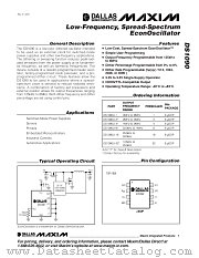 DS1090 datasheet pdf MAXIM - Dallas Semiconductor