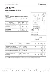 UNR521W datasheet pdf Panasonic
