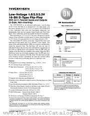 74VCXH16374 datasheet pdf ON Semiconductor