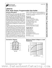 LMH6718MAX datasheet pdf National Semiconductor