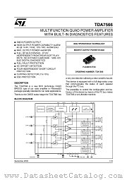 TDA7566 datasheet pdf ST Microelectronics