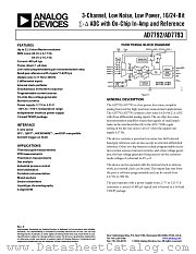 AD7793BRU-REEL datasheet pdf Analog Devices