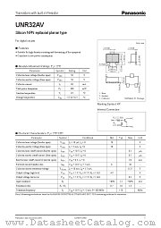 UNR32AV datasheet pdf Panasonic