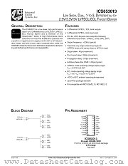 ICS853013 datasheet pdf Texas Instruments