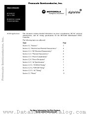 MC92460 datasheet pdf Freescale (Motorola)