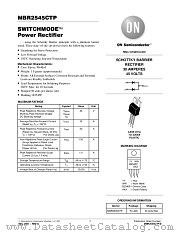 MBR2545CTP datasheet pdf ON Semiconductor