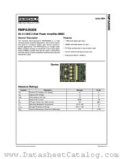 RMPA29200 datasheet pdf Fairchild Semiconductor