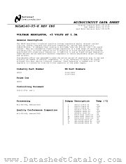 JM38510/10707BYA datasheet pdf National Semiconductor