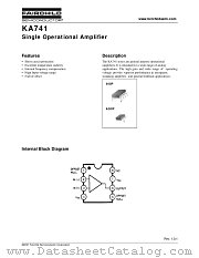 KA741D datasheet pdf Fairchild Semiconductor