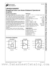 LMH6626MMX datasheet pdf National Semiconductor