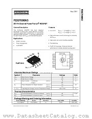 FDS7098N3 datasheet pdf Fairchild Semiconductor