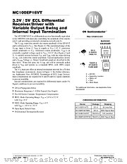 MC100EP16VTDTR2 datasheet pdf ON Semiconductor
