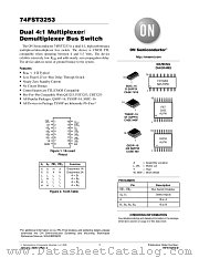 74FST3253DT datasheet pdf ON Semiconductor