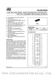 74LCX16240 datasheet pdf ST Microelectronics