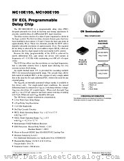 MC100E195FNR2 datasheet pdf ON Semiconductor