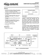 ZL30416 datasheet pdf Zarlink Semiconductor
