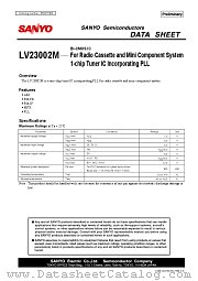 LV23002M datasheet pdf SANYO