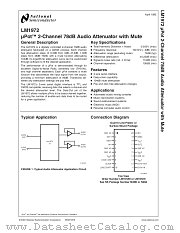 LM1972M datasheet pdf National Semiconductor