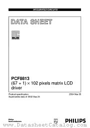 PCF8813U/2DA/2 datasheet pdf Philips
