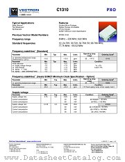 C1310 datasheet pdf Vectron